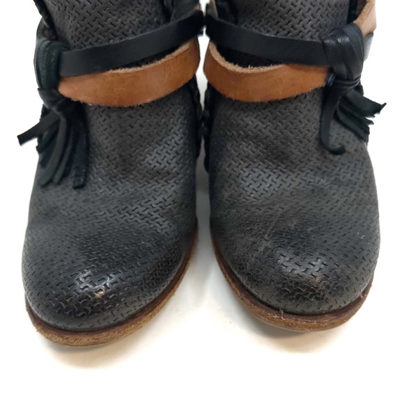 A.S. 98 | Strappy Leather Heeled Low Booties Size‎ 37 - Picture 4 of 14